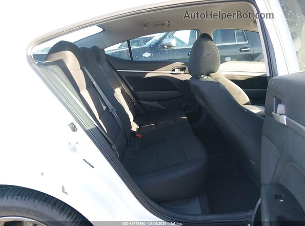 5NPD84LF0KH478880 2019 HYUNDAI ELANTRA White VIN კოდის სტიკერის ხედი