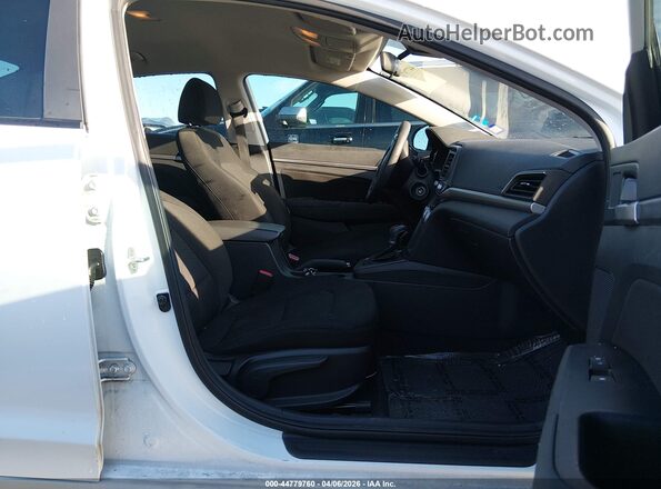 5NPD84LF0KH478880 2019 HYUNDAI ELANTRA White წინა სალონის ხედი