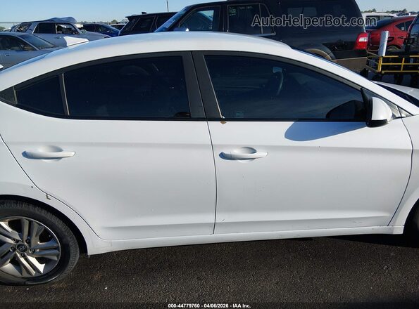 5NPD84LF0KH478880 2019 HYUNDAI ELANTRA White უკანა სალონის ხედი