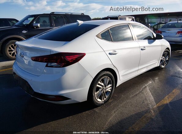 5NPD84LF0KH478880 2019 HYUNDAI ELANTRA White უკანა მარჯვენა