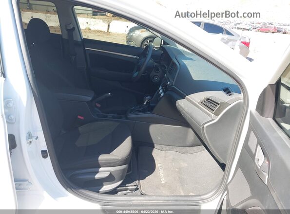 5NPD84LF0KH492987 2019 HYUNDAI ELANTRA White Widok wnętrza z przodu