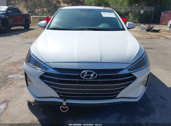 5NPD84LF0KH492987 2019 HYUNDAI ELANTRA White Widok zestawu wskaźników