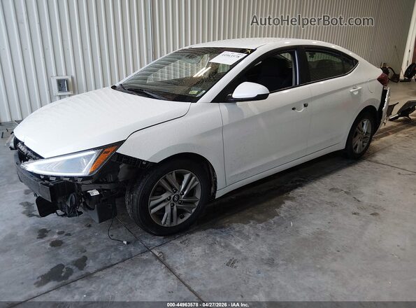 5NPD84LF0LH584392 2020 HYUNDAI ELANTRA White Առջևի ձախ երեք քառորդ տեսարան