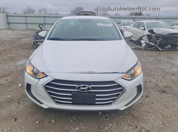 5NPD84LF1JH345706 2018 HYUNDAI ELANTRA White Widok z przodu