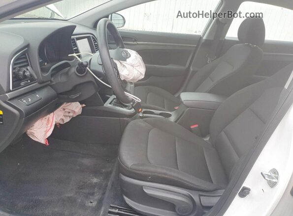 5NPD84LF1JH345706 2018 HYUNDAI ELANTRA White Widok wnętrza z przodu