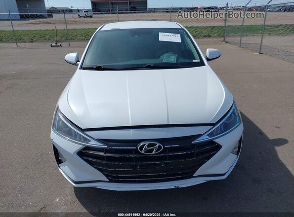 5NPD84LF1LH558867 2020 HYUNDAI ELANTRA White Вид щитка приладів