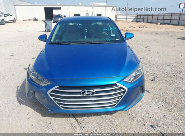 5NPD84LF2HH108779 2017 HYUNDAI ELANTRA Blue Widok deski rozdzielczej