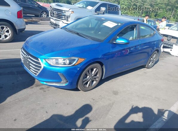 5NPD84LF2HH119622 2017 HYUNDAI ELANTRA Blue Vista tres cuartos delantera izquierda
