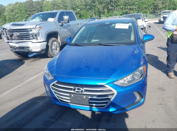 5NPD84LF2HH119622 2017 HYUNDAI ELANTRA Blue Vista del cuadro de instrumentos