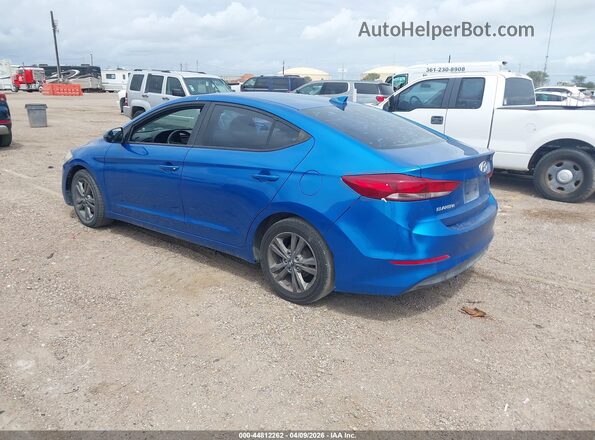 5NPD84LF2HH183207 2017 HYUNDAI ELANTRA Blue Rear left