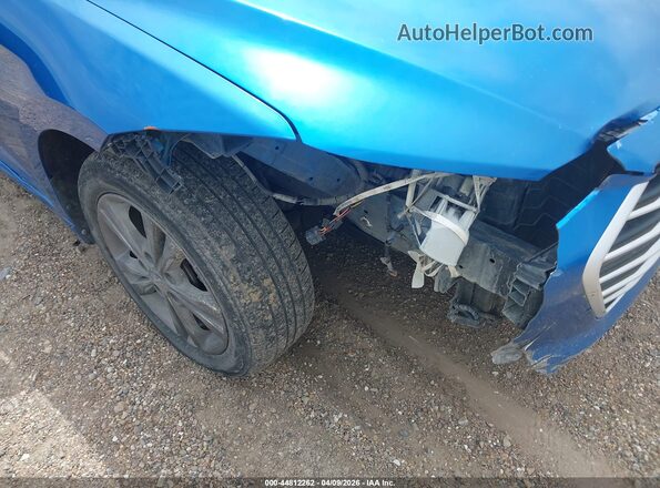 5NPD84LF2HH183207 2017 HYUNDAI ELANTRA Blue Front view