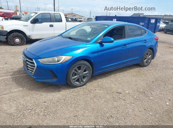 5NPD84LF2HH183207 2017 HYUNDAI ELANTRA Blue Front left