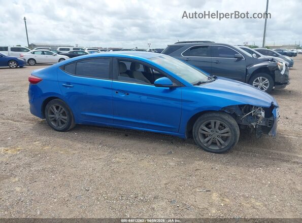 5NPD84LF2HH183207 2017 HYUNDAI ELANTRA Blue Rear interior view