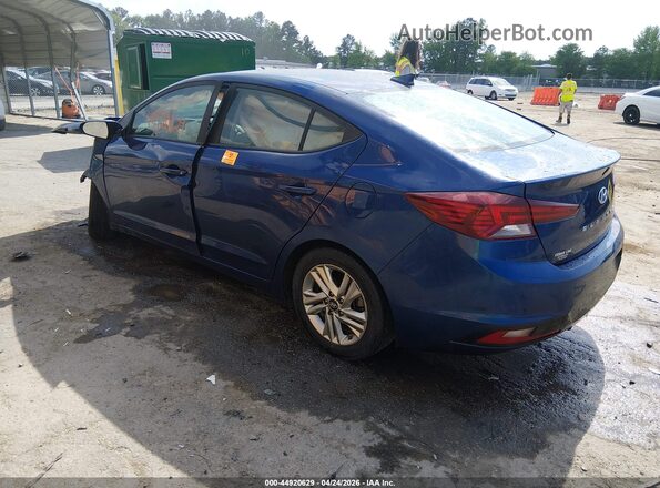 5NPD84LF2KH417420 2019 HYUNDAI ELANTRA Синий Задняя левая четверть