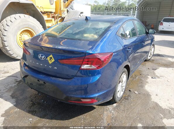 5NPD84LF2KH417420 2019 HYUNDAI ELANTRA Синий Задняя правая четверть