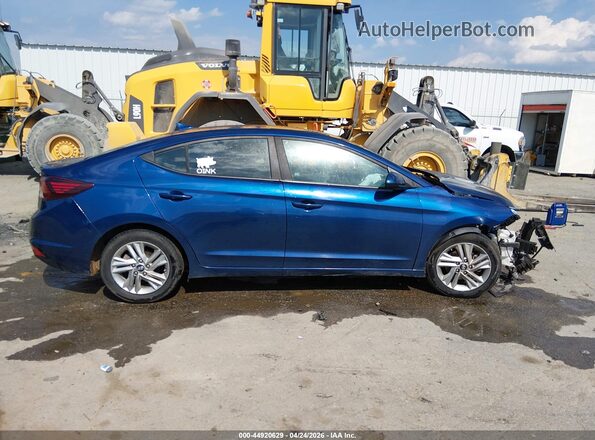 5NPD84LF2KH417420 2019 HYUNDAI ELANTRA Синий Вид задней части салона
