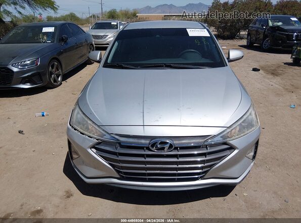 5NPD84LF2KH435853 2019 HYUNDAI ELANTRA Silver Widok deski rozdzielczej