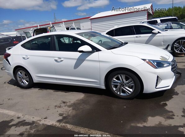 5NPD84LF2LH568937 2020 HYUNDAI ELANTRA White Widok wnętrza z tyłu