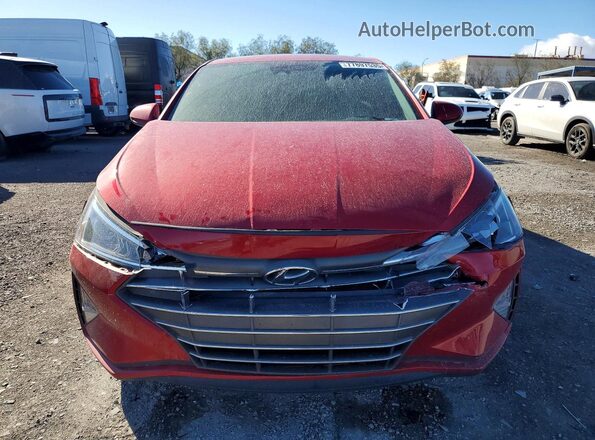 5NPD84LF2LH580845 2020 HYUNDAI ELANTRA Red Вид спереду