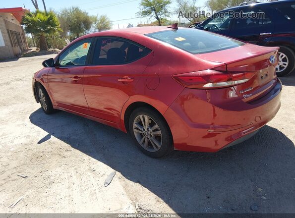 5NPD84LF3JH295231 2018 HYUNDAI ELANTRA Red Հետևի ձախ