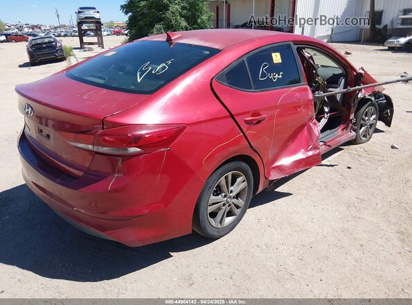 5NPD84LF3JH295231 2018 HYUNDAI ELANTRA Red Հետևի աջ
