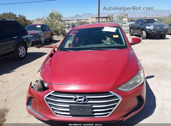 5NPD84LF3JH295231 2018 HYUNDAI ELANTRA Red Առջևի վահանակի տեսք