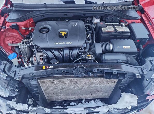 5NPD84LF3JH316935 2018 HYUNDAI ELANTRA Red Rear interior view