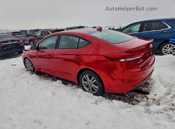 5NPD84LF3JH316935 2018 HYUNDAI ELANTRA Red Rear left