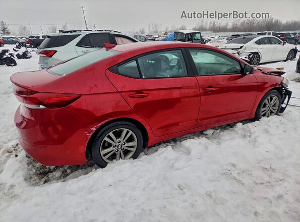 5NPD84LF3JH316935 2018 HYUNDAI ELANTRA Red Rear right