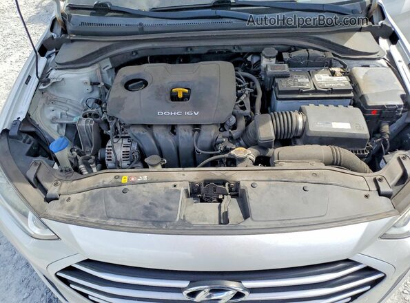 5NPD84LF3JH382157 2018 HYUNDAI ELANTRA Silver უკანა სალონის ხედი
