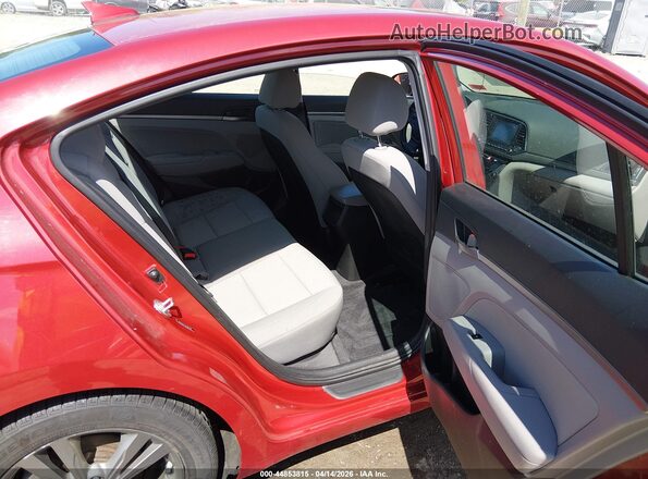5NPD84LF3JH387424 2018 HYUNDAI ELANTRA Red Vista de la etiqueta del VIN