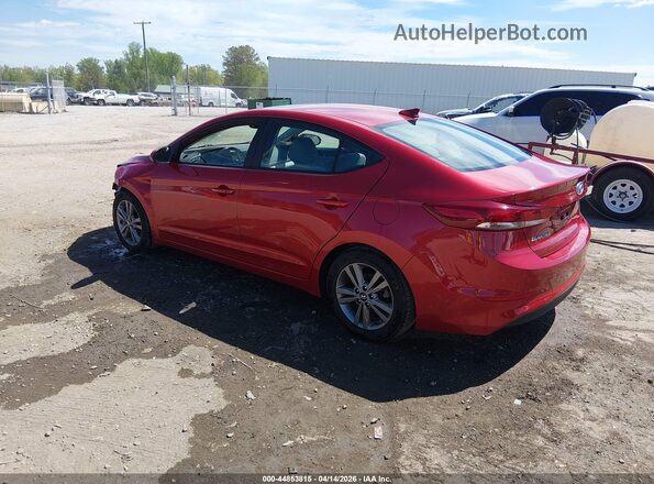 5NPD84LF3JH387424 2018 HYUNDAI ELANTRA Red Trasero izquierdo