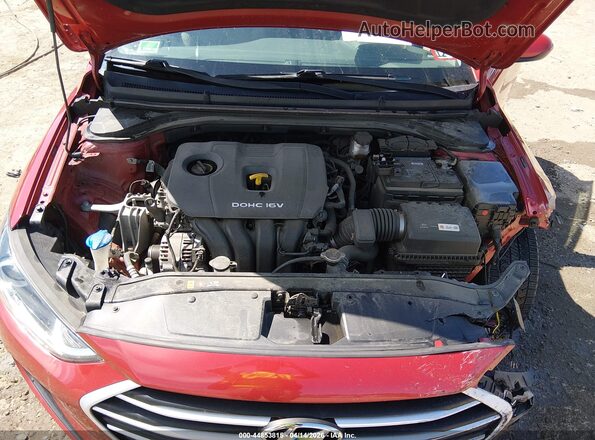 5NPD84LF3JH387424 2018 HYUNDAI ELANTRA Red Vista trasera