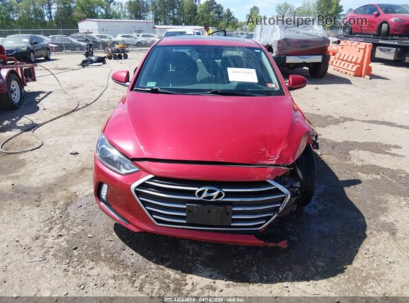 5NPD84LF3JH387424 2018 HYUNDAI ELANTRA Red Vista del cuadro de instrumentos