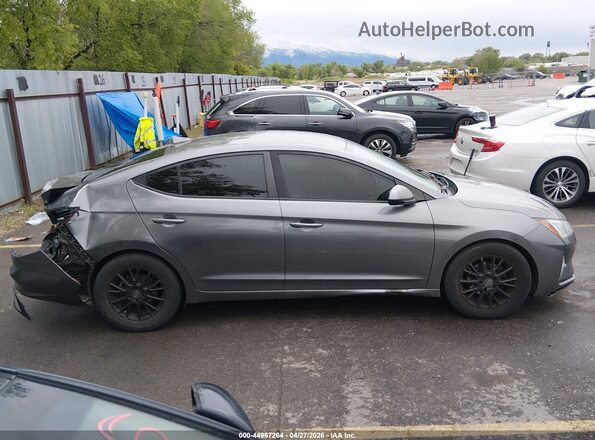 5NPD84LF3KH406071 2019 HYUNDAI ELANTRA Silver Widok wnętrza z tyłu