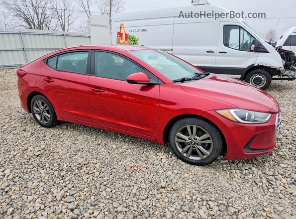 5NPD84LF4JH241601 2018 HYUNDAI ELANTRA Red წინა მარჯვენა
