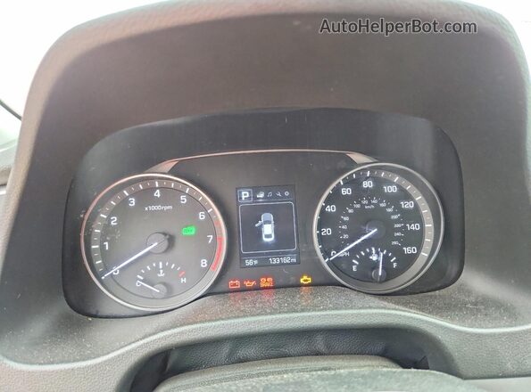5NPD84LF4JH241601 2018 HYUNDAI ELANTRA Red ხელსაწყოთა პანელის ხედი