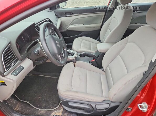 5NPD84LF4JH241601 2018 HYUNDAI ELANTRA Red წინა სალონის ხედი