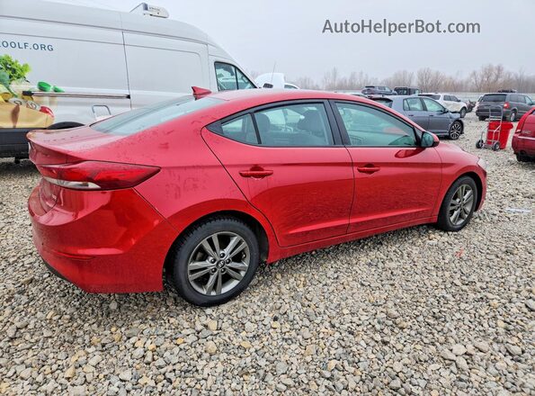 5NPD84LF4JH241601 2018 HYUNDAI ELANTRA Red უკანა მარჯვენა