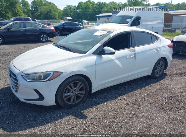 5NPD84LF4JH362094 2018 HYUNDAI ELANTRA White Առջևի ձախ երեք քառորդ տեսարան