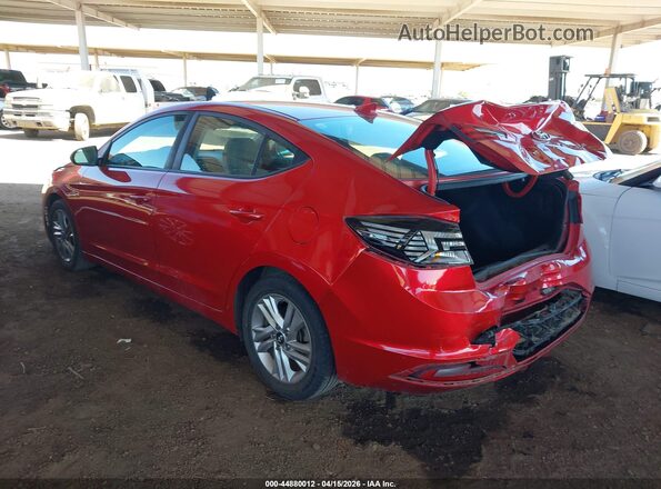 5NPD84LF4LH572052 2020 HYUNDAI ELANTRA Красный Задняя левая четверть