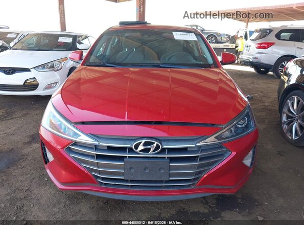 5NPD84LF4LH572052 2020 HYUNDAI ELANTRA Красный Вид задней части салона