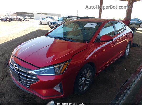 5NPD84LF4LH572052 2020 HYUNDAI ELANTRA Красный Передняя левая четверть