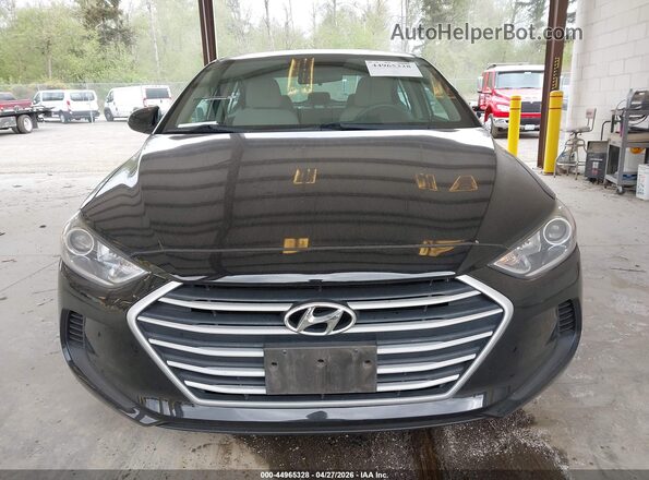 5NPD84LF5HH181645 2017 HYUNDAI ELANTRA Black უკანა სალონის ხედი
