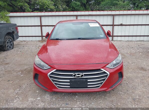 5NPD84LF5JH242899 2018 HYUNDAI ELANTRA Красный Вид задней части салона