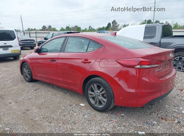5NPD84LF5JH242899 2018 HYUNDAI ELANTRA Красный Задняя левая четверть