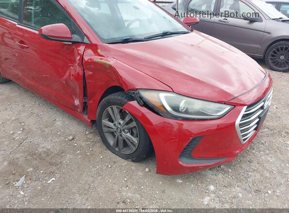 5NPD84LF5JH242899 2018 HYUNDAI ELANTRA Красный Вид спереди