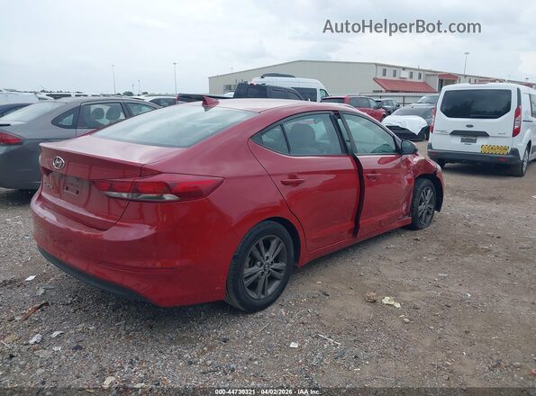 5NPD84LF5JH242899 2018 HYUNDAI ELANTRA Красный Задняя правая четверть