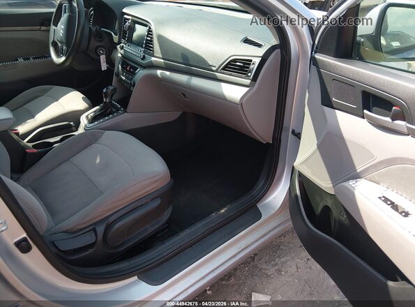 5NPD84LF5JH302664 2018 HYUNDAI ELANTRA Silver წინა სალონის ხედი