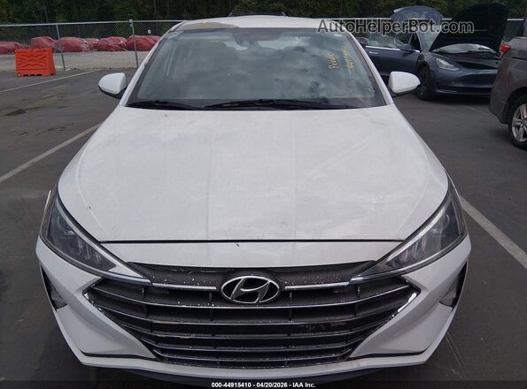 5NPD84LF5KH470449 2019 HYUNDAI ELANTRA White Widok zestawu wskaźników